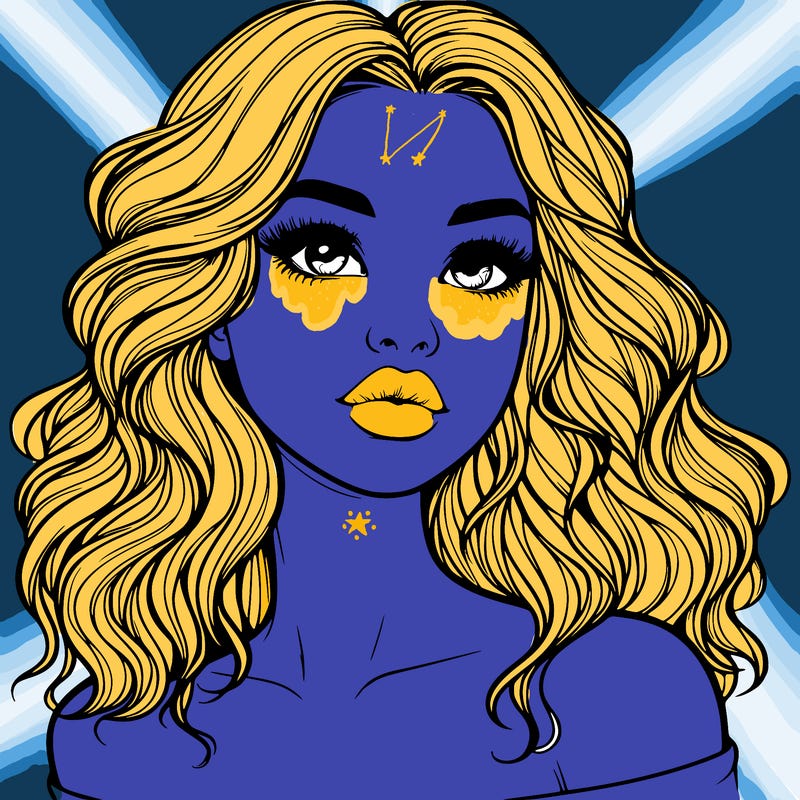 realistic girl with wavy hair and lips