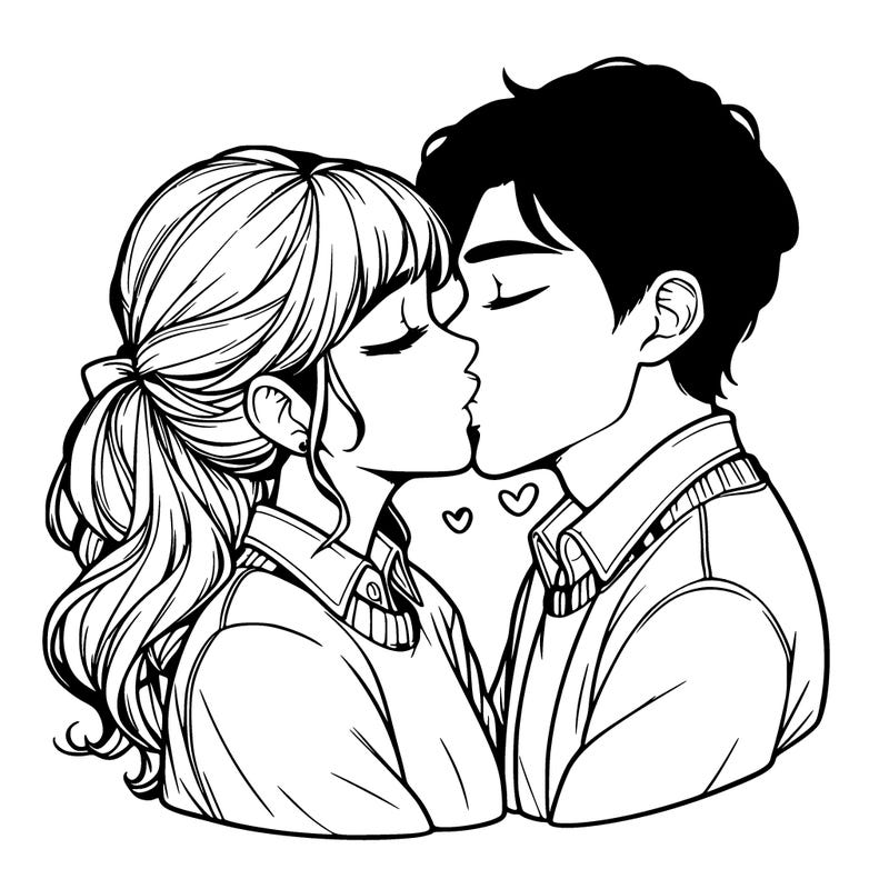 realistic kiss