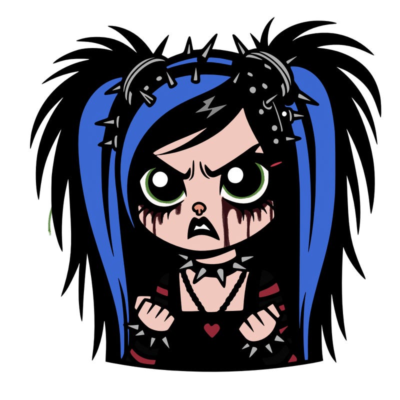 mad goth girl