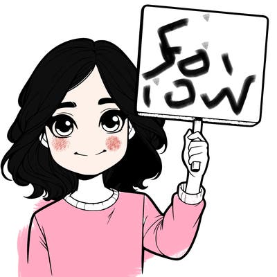 realistic girl holding up a sign