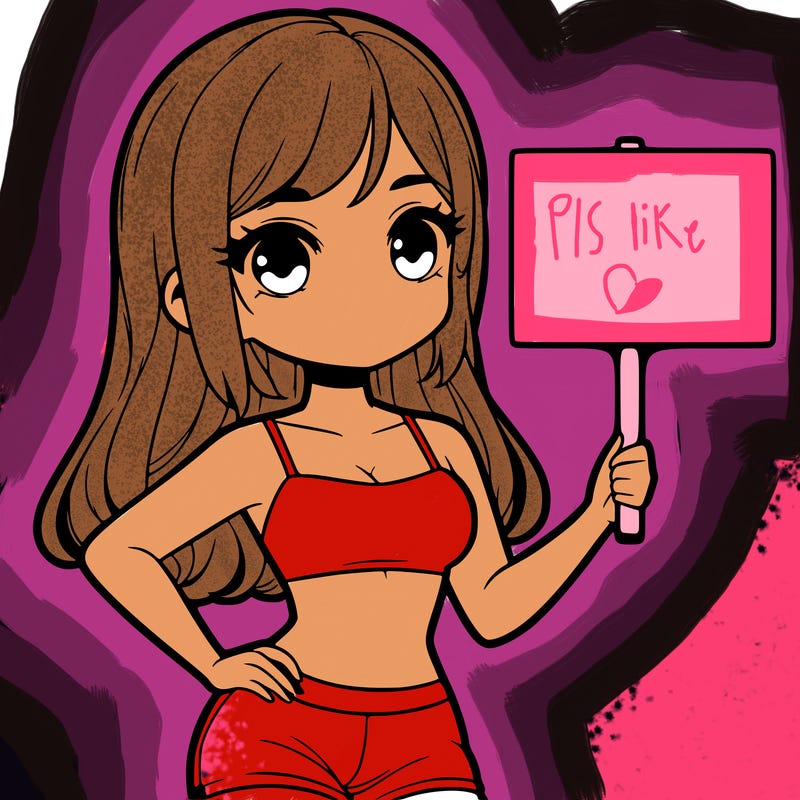 girl in a cute crop top holding a blank sign