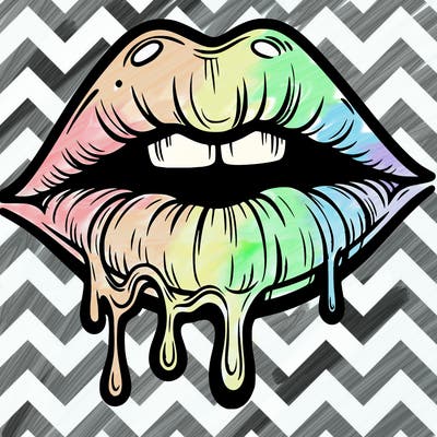 lips that look realistic and drip