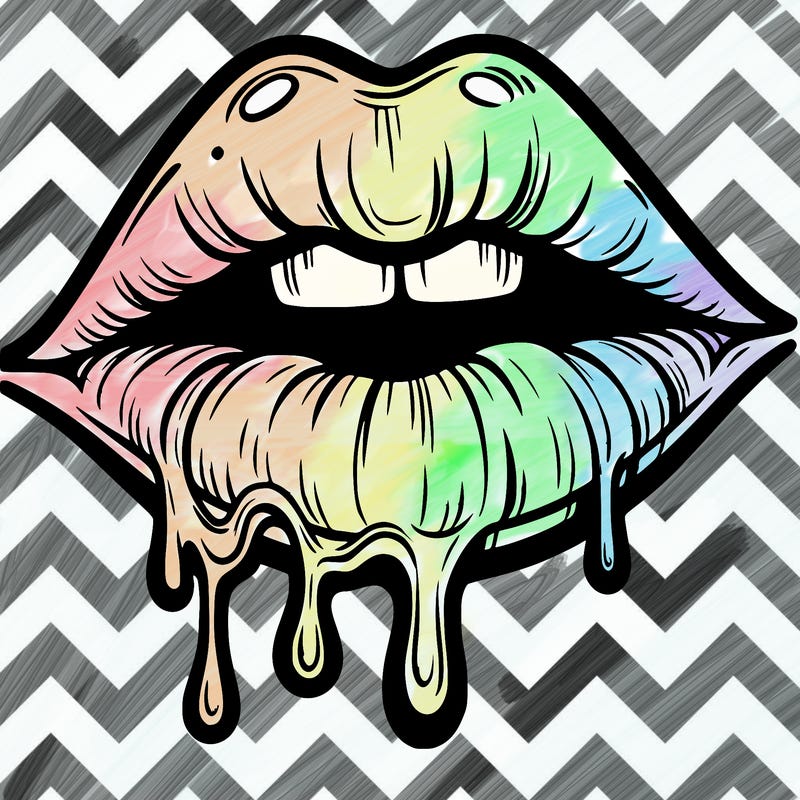 lips that look realistic and drip