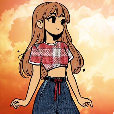 girl in a cute crop top