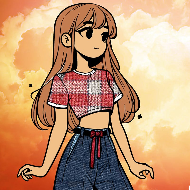 girl in a cute crop top