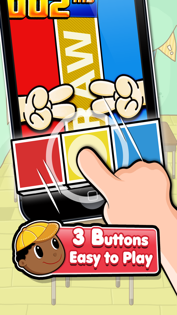 Hardest Game Ever 2 - A rock paper scissors mini game in Hardest Game Ever 2 with simple three button controls
