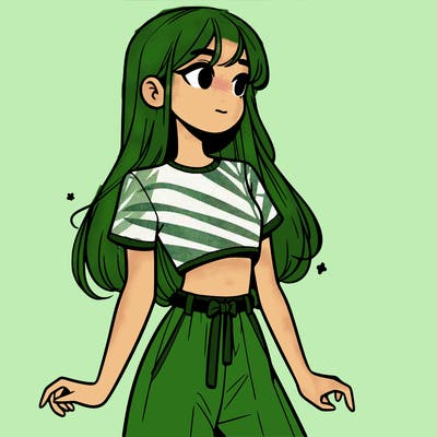 girl in a cute crop top