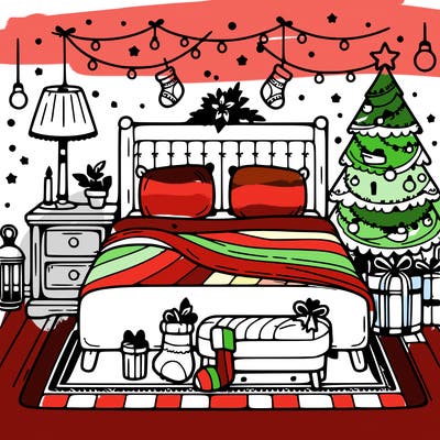bedroom christmas