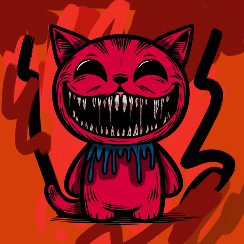 smiling cat horror