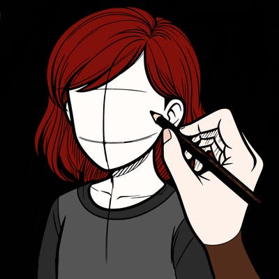 drawing a realistic person