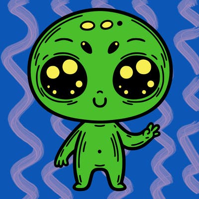 alien cute