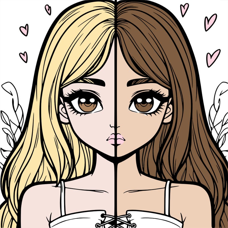 realistic girl split