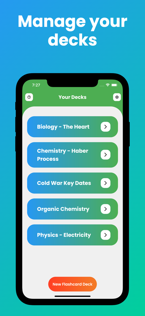 Flashcards AI - Education App | MWM