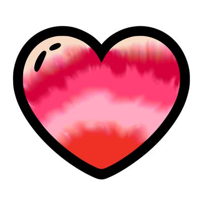 a blank heart