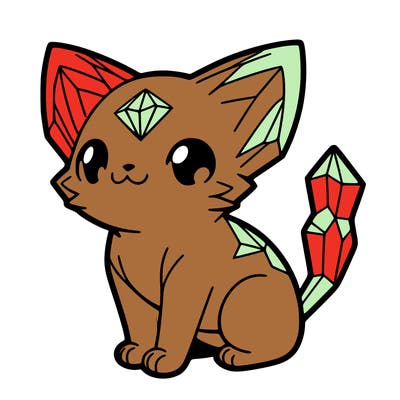 crystal kitten