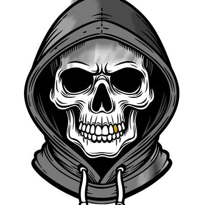 skull hoodie