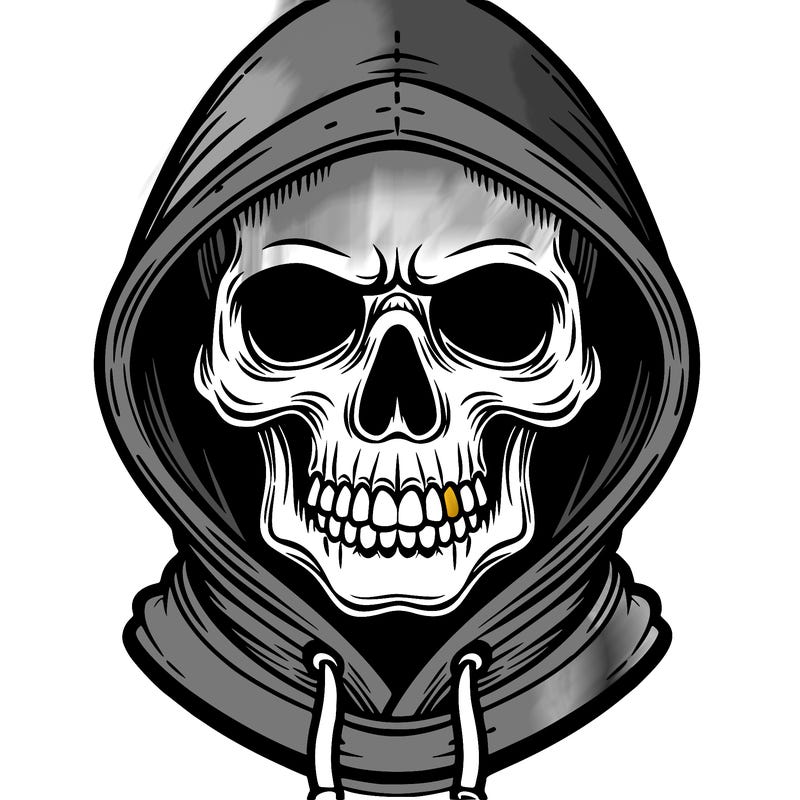 skull hoodie
