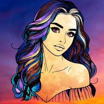 beautiful realistic girl