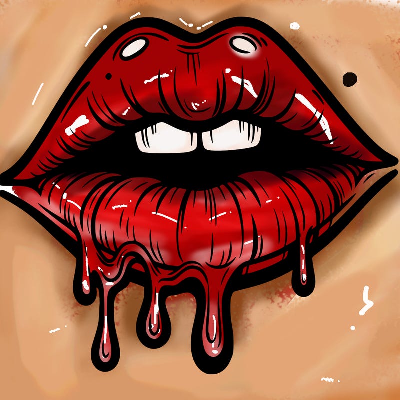 lips that look realistic and drip