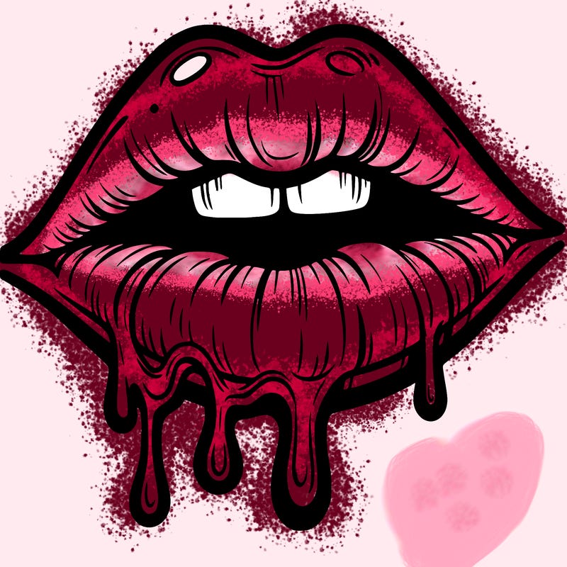 lips that look realistic and drip