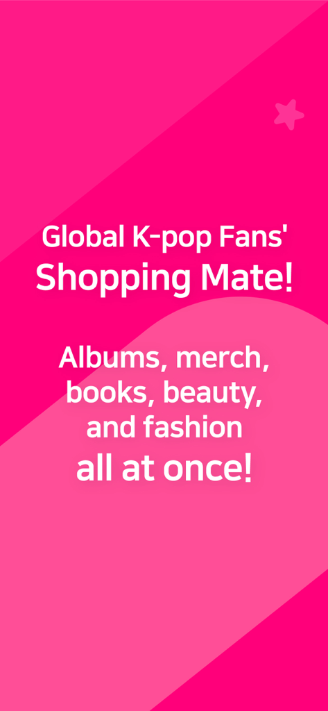 Whosfan Store splash screen for Kpop albums merch beauty and fashion