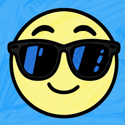 emoji with sunglasses