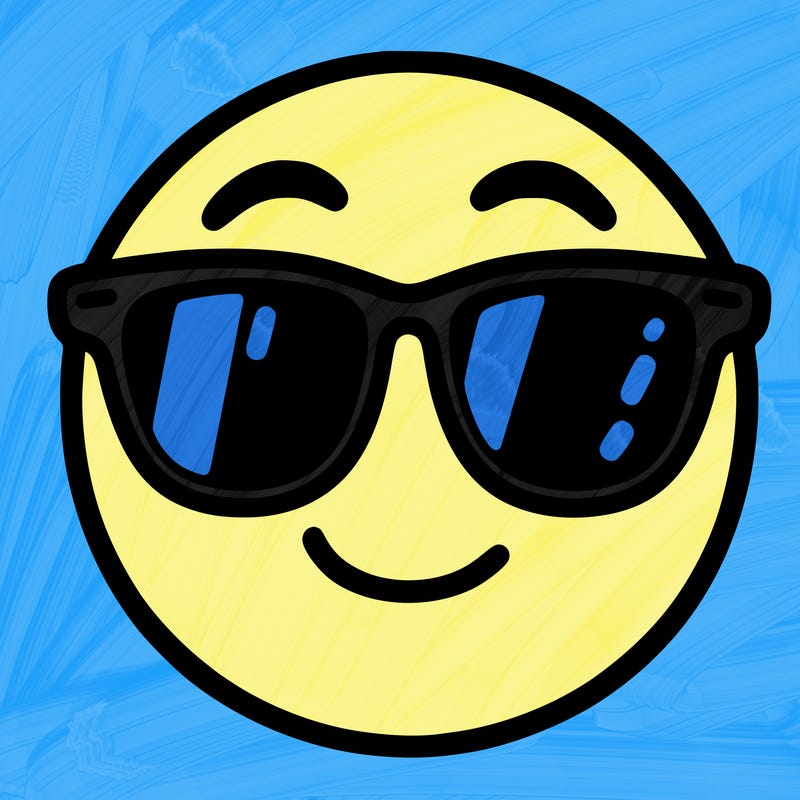 emoji with sunglasses