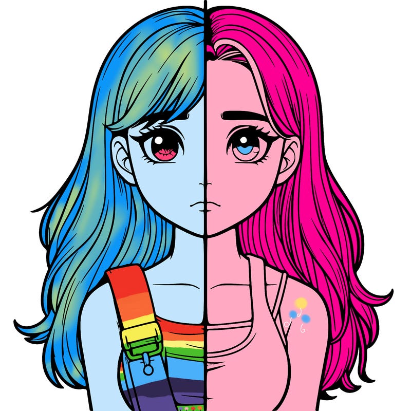 realistic girl split