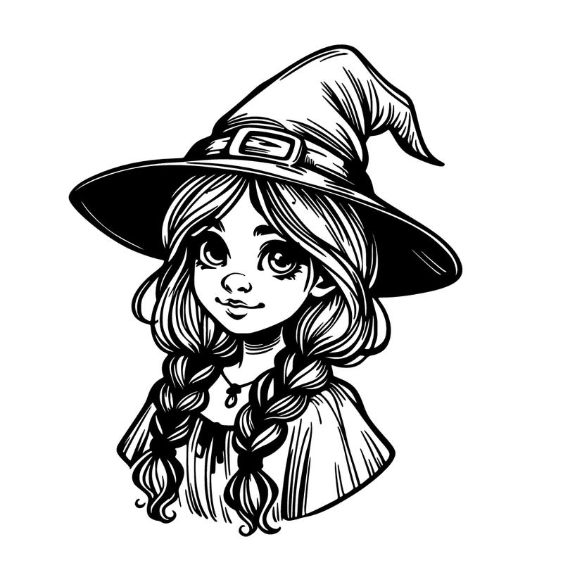 halloween realistic witch