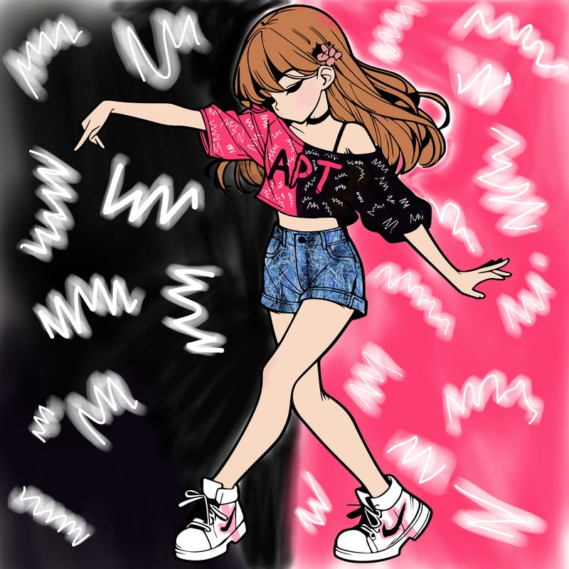 realistic girl danceing