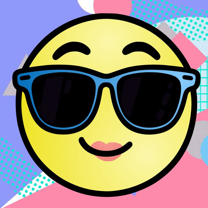 emoji with sunglasses