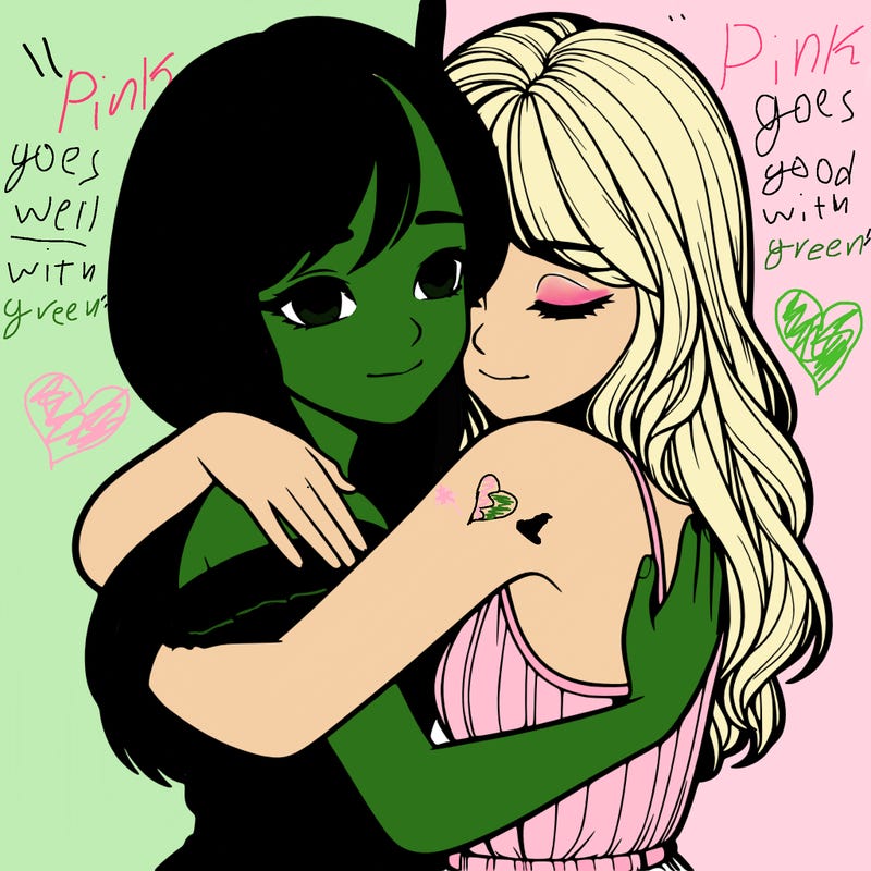 realistic girls hugging