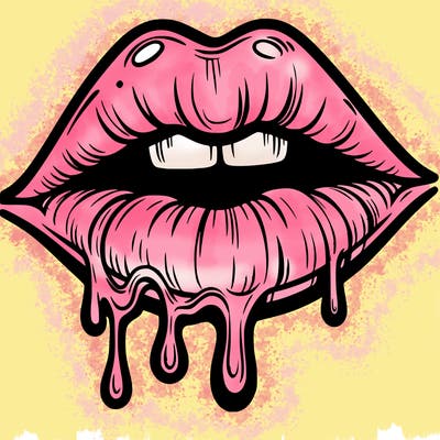 lips that look realistic and drip