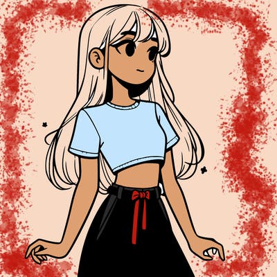 girl in a cute crop top