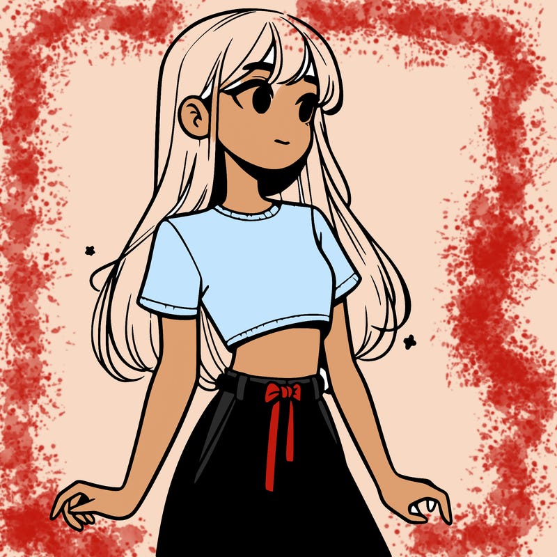 girl in a cute crop top