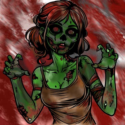 realistic zombie girl