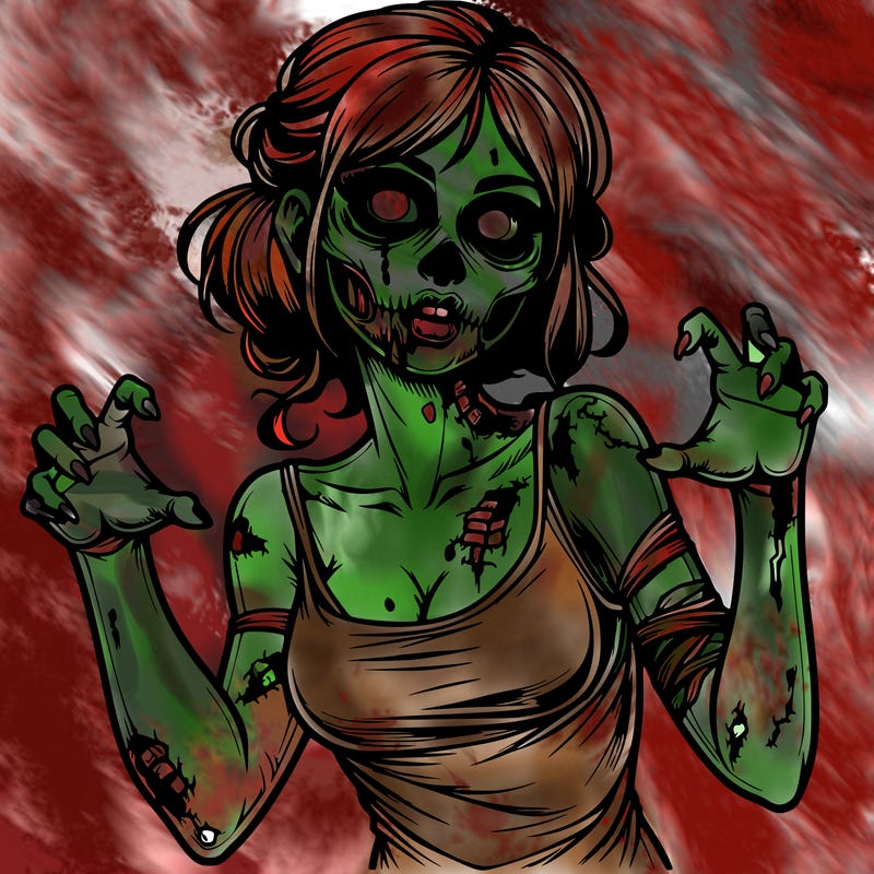 realistic zombie girl