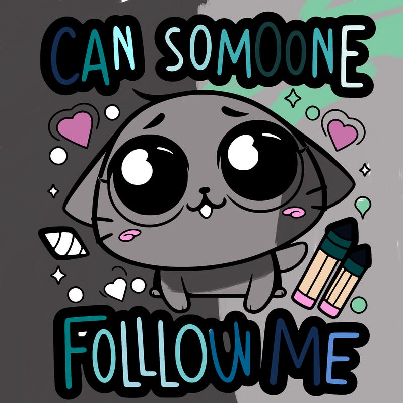 can someone please follow me?
