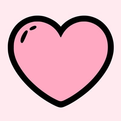 a blank heart