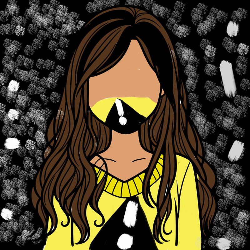 girl with hair but no face