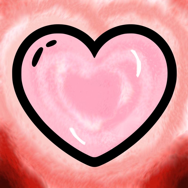 a blank heart