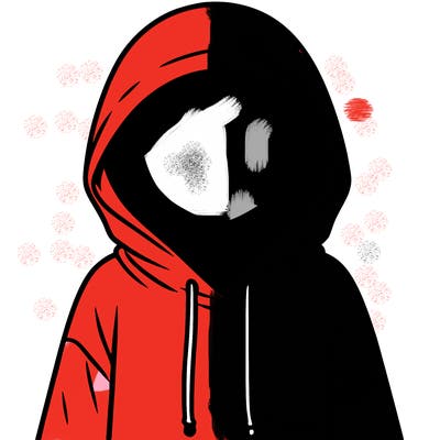 faceless girl in hoodie