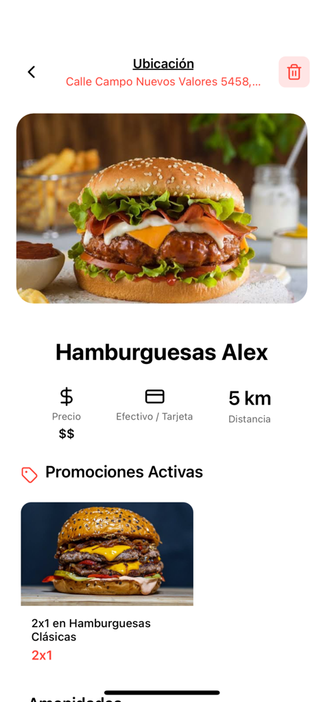 Panzon To Go - Detalles del restaurante y promociones activas de hamburguesas en la aplicación Panzon To Go
