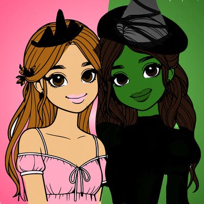 two realistic girl best friends