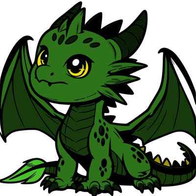 fierce baby night dragon
