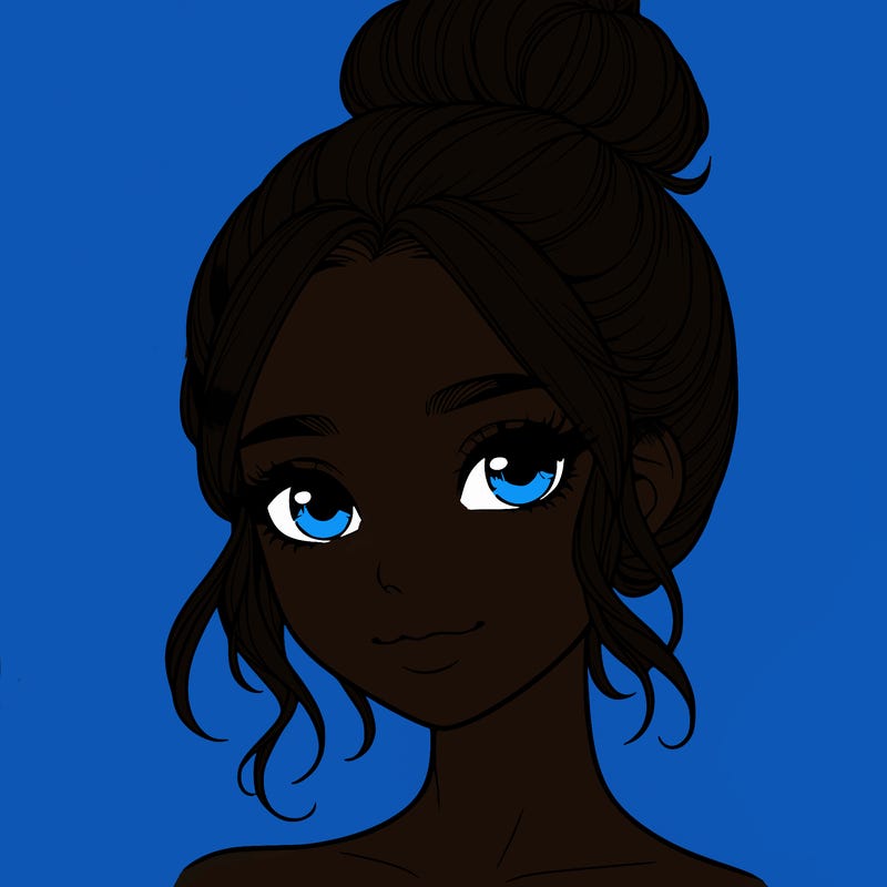 realistic pretty girl with hair in bun