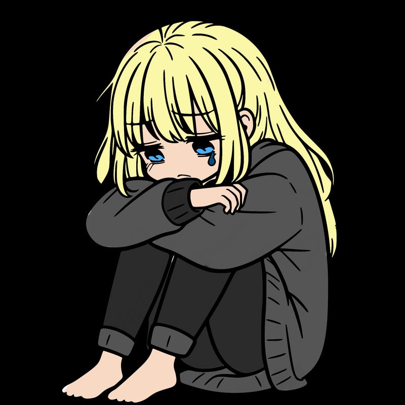 depressed girl