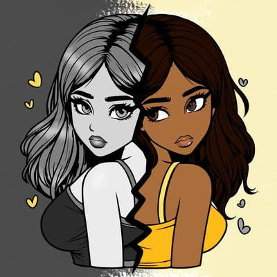 realistic girl split