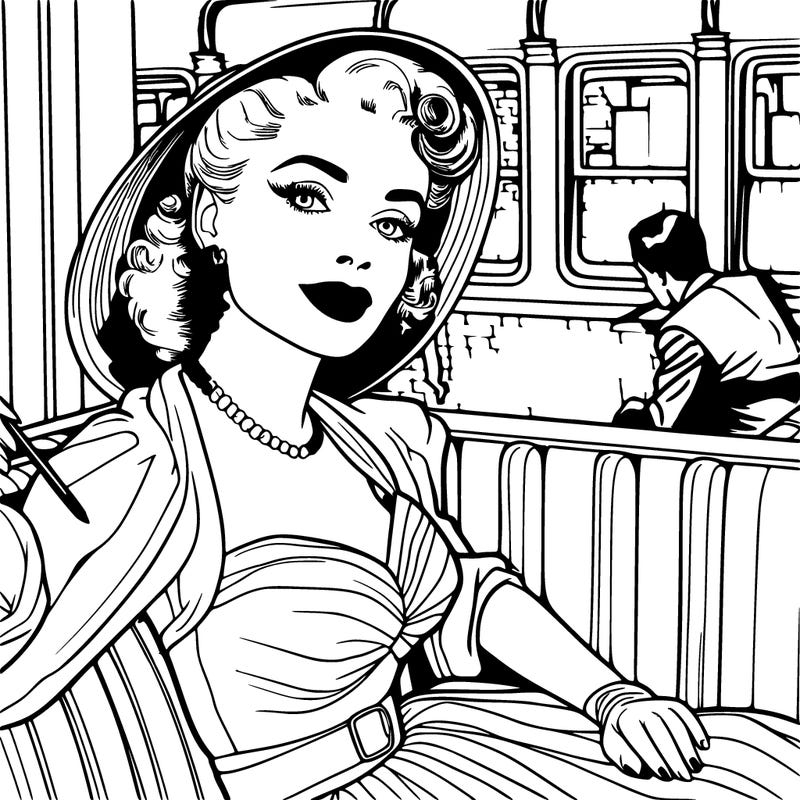 iconic marilyn monroe in seven year itch movie coloring sheet