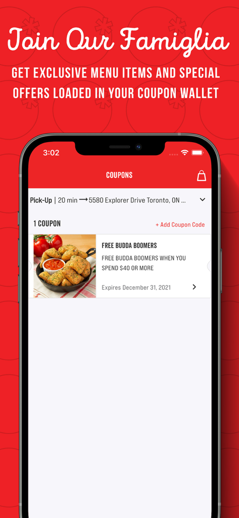 East Side Marios - East Side Marios app screen showing digital coupons and exclusive offers